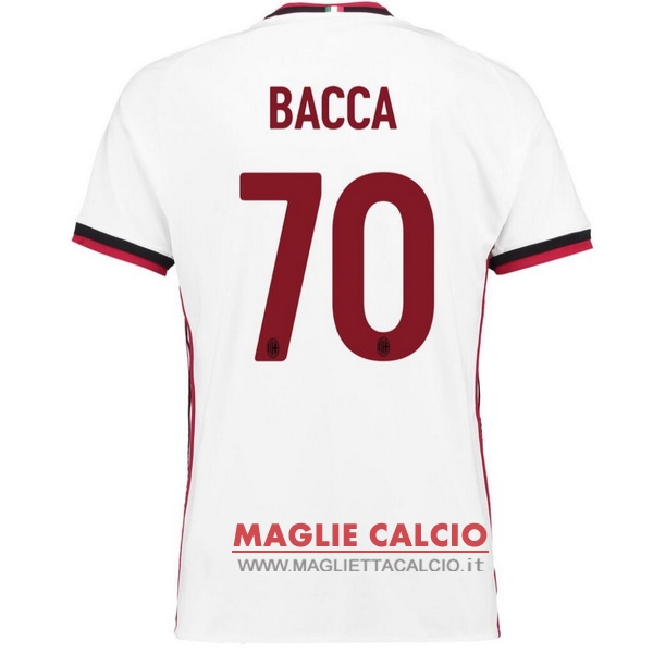 nuova maglietta ac milan 2017-2018 bacca 70 seconda